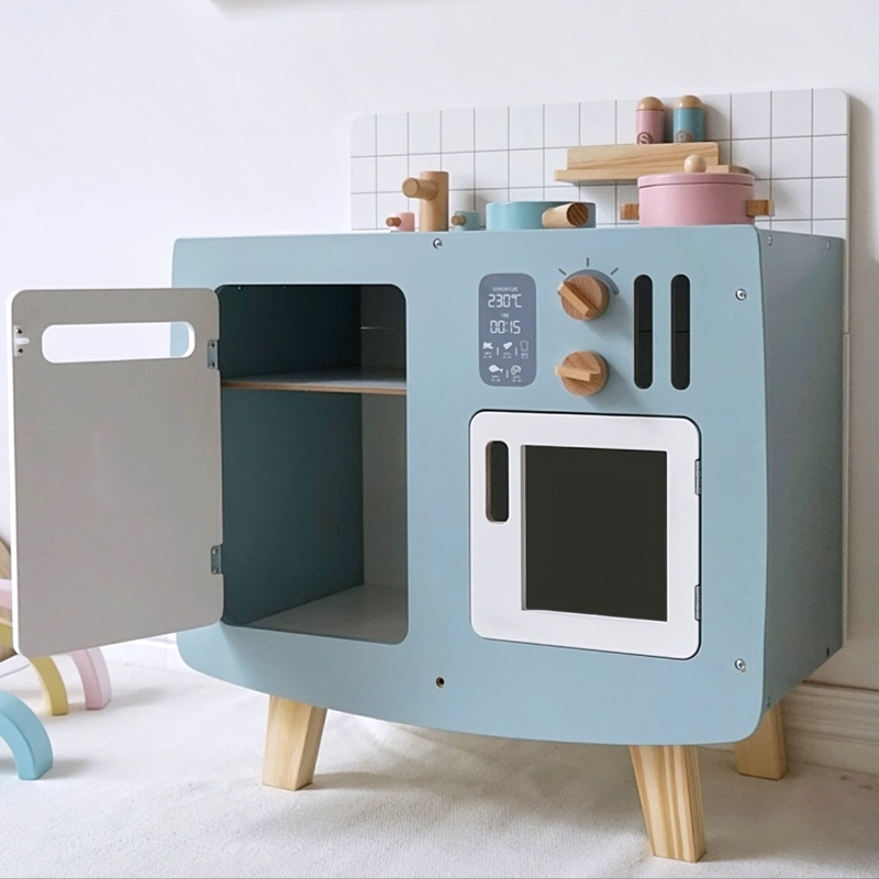 COCINA DE JUGUETE Y MADERA BLANCA + ACCESORIOS 63X30X56CM KIENVY - 3