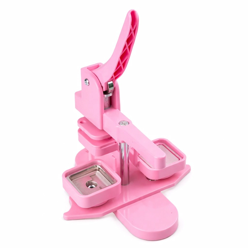 MAQUINA DE IMANES PVC ROSADA MATRIZ CUADRADA 5X5CM - 1