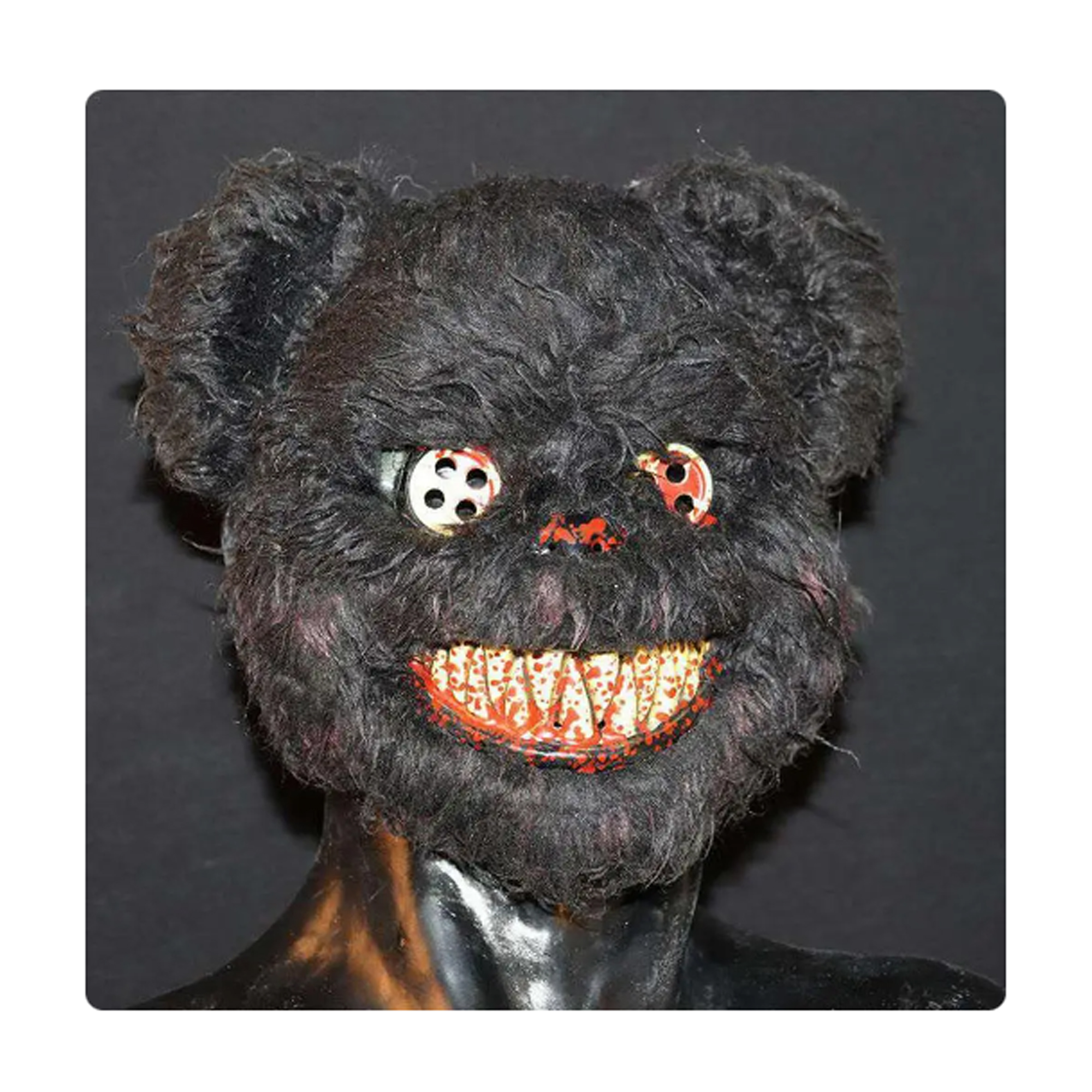 MASCARA TECNOLIBROS HALLOWEEN OSO NEGRO TERROR - 3