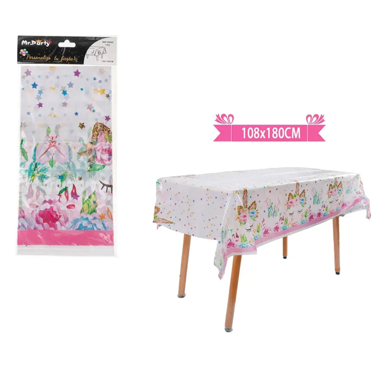 SET TECNOLIBROS CUMPLEAÑOS INFANTIL UNICORNIO COTILLÓN FIESTA 12 PERS - 4