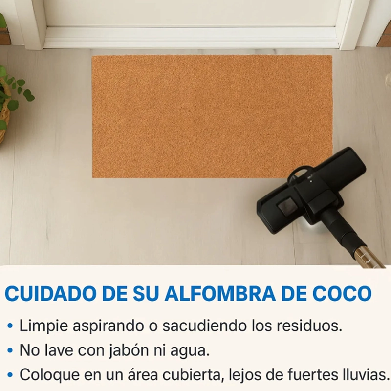 ALFOMBRA TAPETE LIMPIA PIES PERSONALIZADO FIBRA DE COCO NO SE ACEPTAN VISITAS SIN CHISME - 2