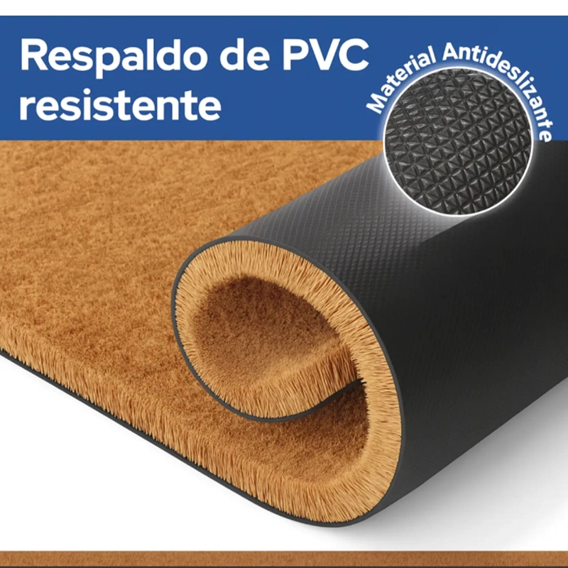 ALFOMBRA TAPETE LIMPIA PIES PERSONALIZADO FIBRA DE COCO NO SE ACEPTAN VISITAS SIN CHISME - 3