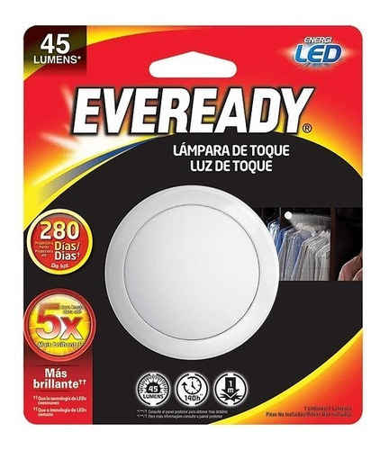 LAMPARA LED DE TOQUE / LUZ DE TOQUE EVEREADY - 1