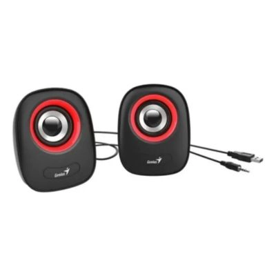 PARLANTE GENIUS PARLANTES SP-Q160 PORTÁTIL ROJA 220V - 1