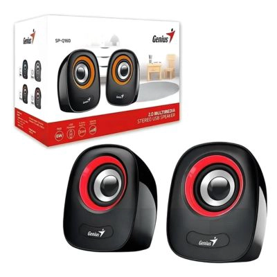PARLANTE GENIUS PARLANTES SP-Q160 PORTÁTIL ROJA 220V - 2