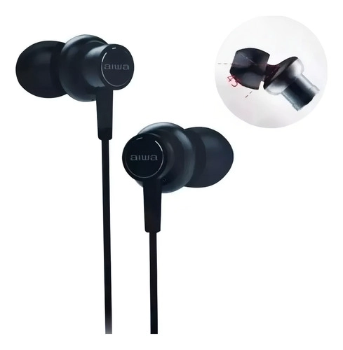 AUDÍFONOS STEREO AIWA I-50 COLOR NEGRO - 1