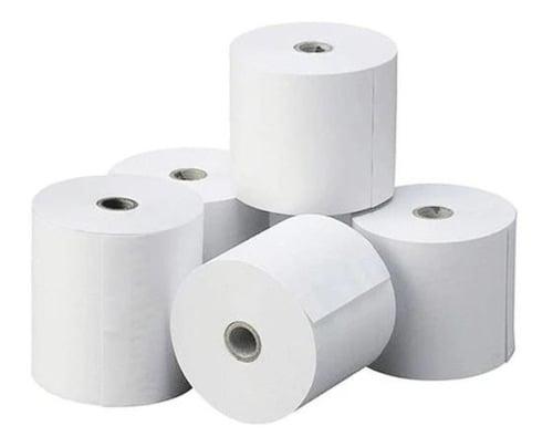 ROLLO DE PAPEL TERMICO BLANCO 80*80 70GR CAJA 50 UNIDADES - 1