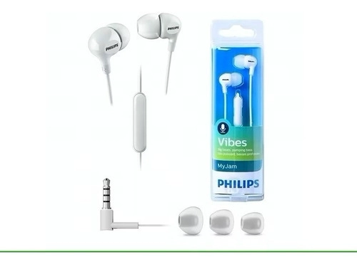 PHILIPS AUDIFONO IN - EAR CON MIC VIBES WHITE SHE3555WT/00 - 1