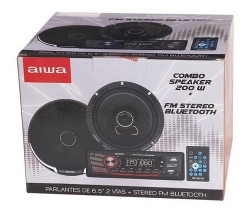 KIT RADIO Y PARLANTES CAW-2016BT AIWA - 1