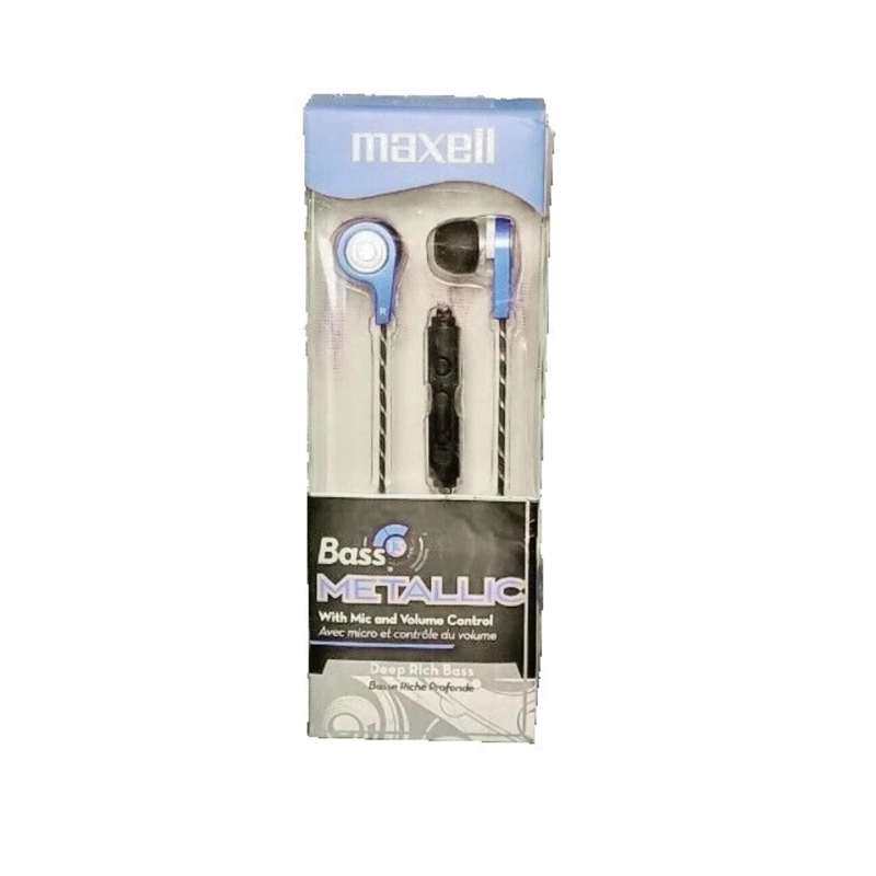 AUDIFONOS MANOS LIBRES MAXELL BASS13 METALLIC SEB-BLUE AZUL - 3