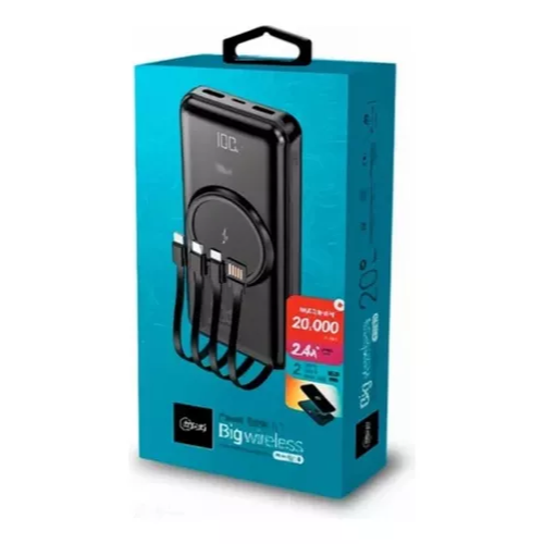 BATERIA EXTERNA INALAMBRICA POWERBANK MICROLAB 20000 MAH - 2