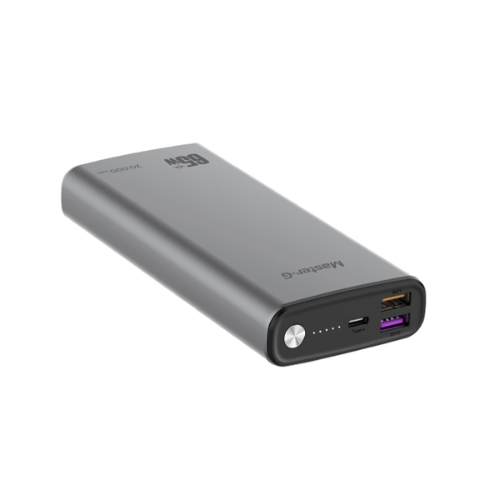 CARGADOR PORTÁTIL MASTER G 20000 MAH PD 65W QUICK CHARGE COLOR GRIS - 3