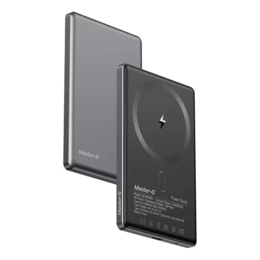 CARGADOR INALAMBRICO MASTER-G POWERBANK MAGSAFE 5000MAH UCPM5IPD - 1