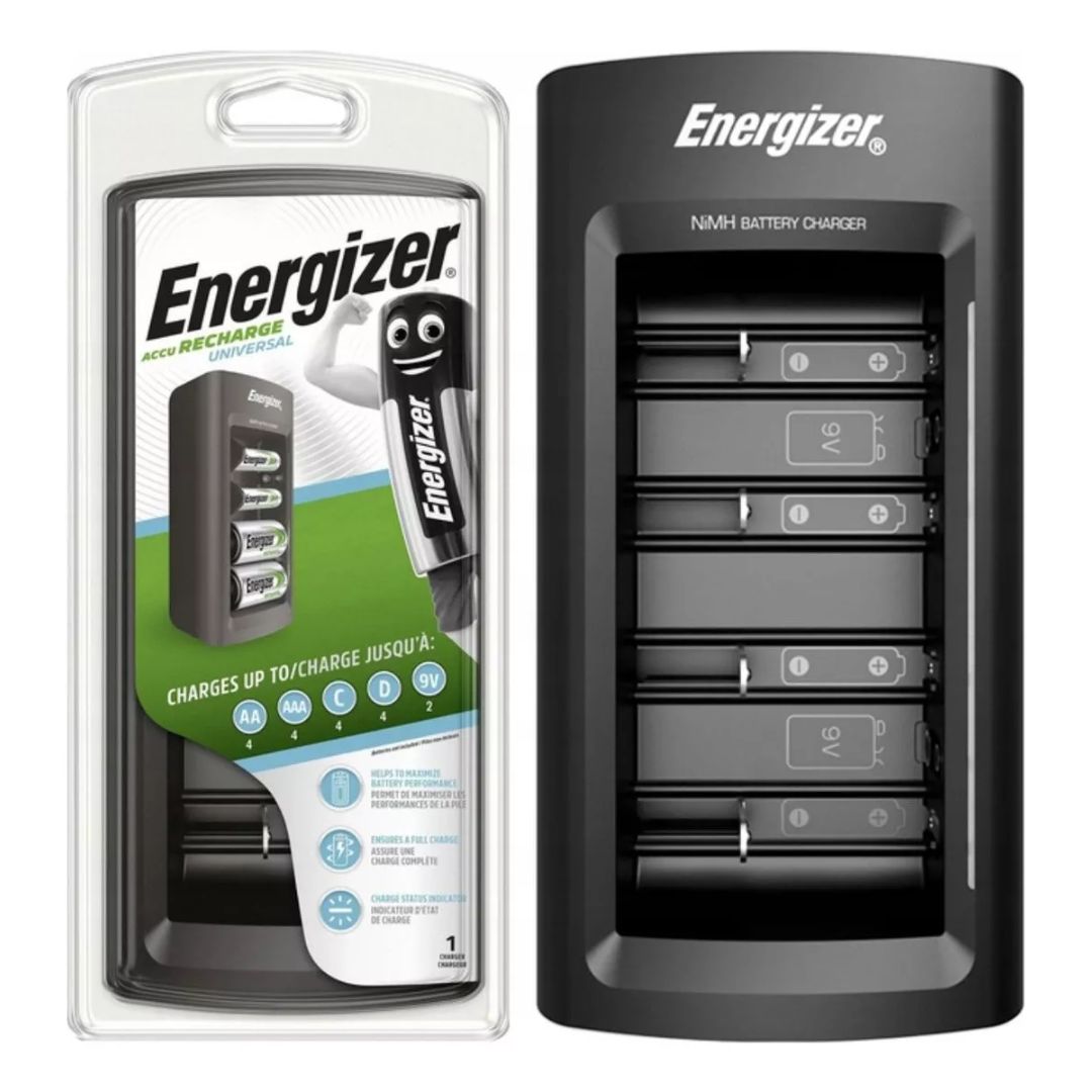 CARGADOR DE PILAS UNIVERSAL ENERGIZER AA AAA C D 9V - 1