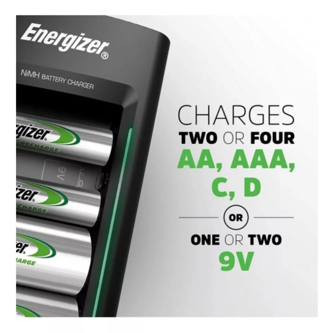 CARGADOR DE PILAS UNIVERSAL ENERGIZER AA AAA C D 9V - 4