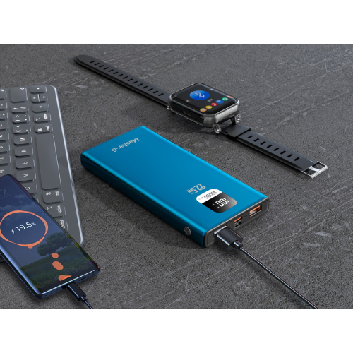 BATERÍA EXTERNA POWER BANK 10000 MAH 22.5W PD MASTER-G COLOR AZUL - 2