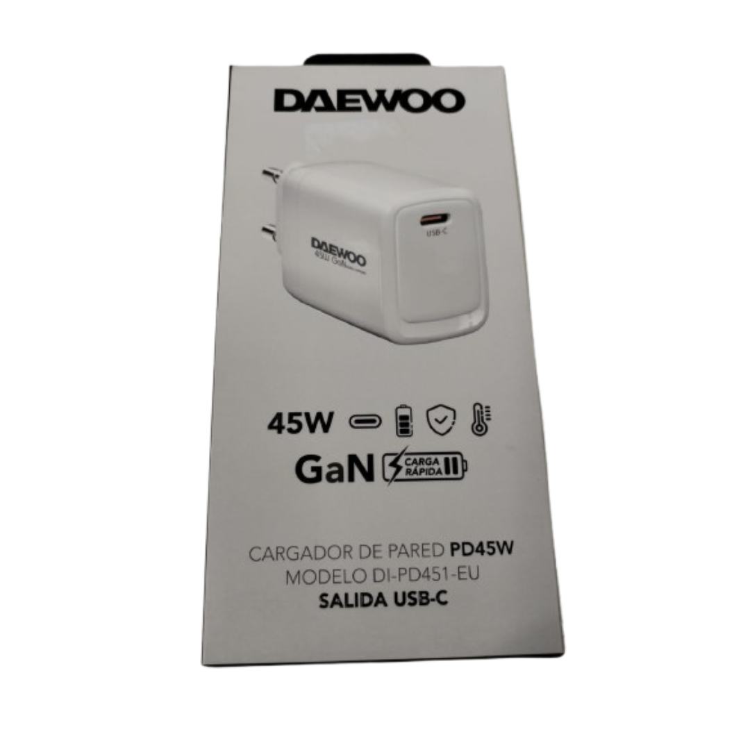 CARGADOR DAEWOO USB PD45W DI-PD451-EU SALIDA USB-C - 3