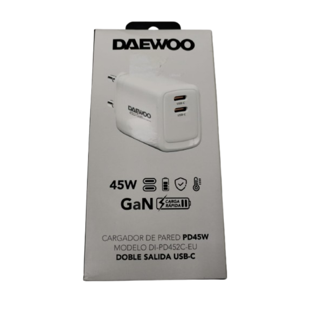 CARGADOR DAEWOO USB PD45W DI-PD452C-EU SALIDA USB-C - 3