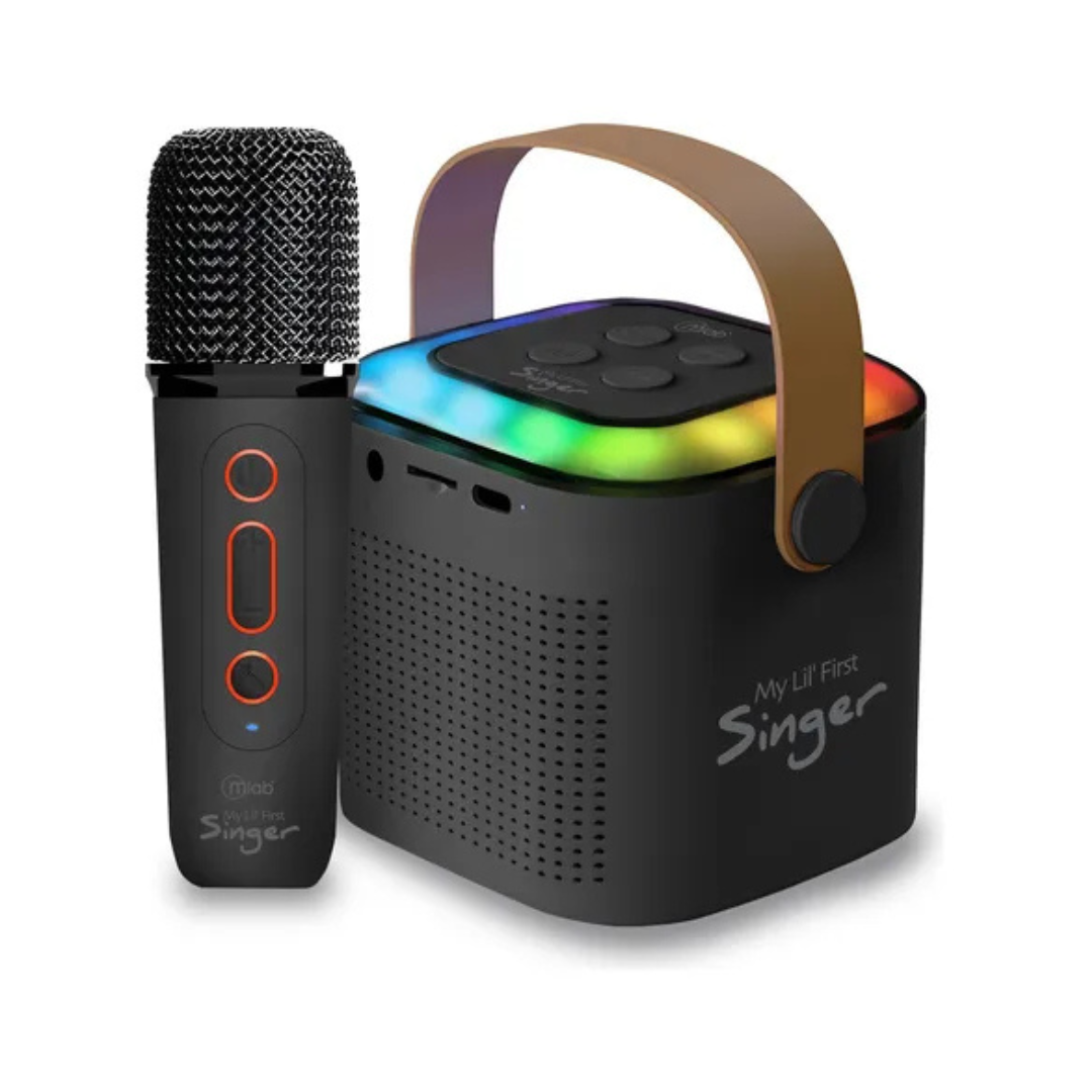 PARLANTE PORTATIL MICROLAB MY LIL FIRST SINGER KARAOKE FUN FUNNY VOICE 09390 - 1