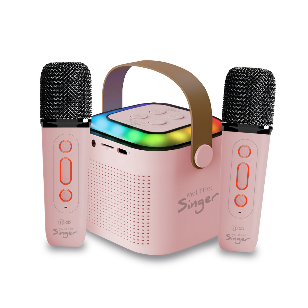 PARLANTE PORTATIL MICROLAB MY LIL FIRST SINGER 2 KARAOKE FUN FUNNY VOICE 09395