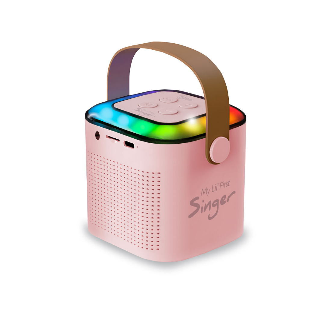 PARLANTE PORTATIL MICROLAB MY LIL FIRST SINGER 2 KARAOKE FUN FUNNY VOICE 09395 - 2