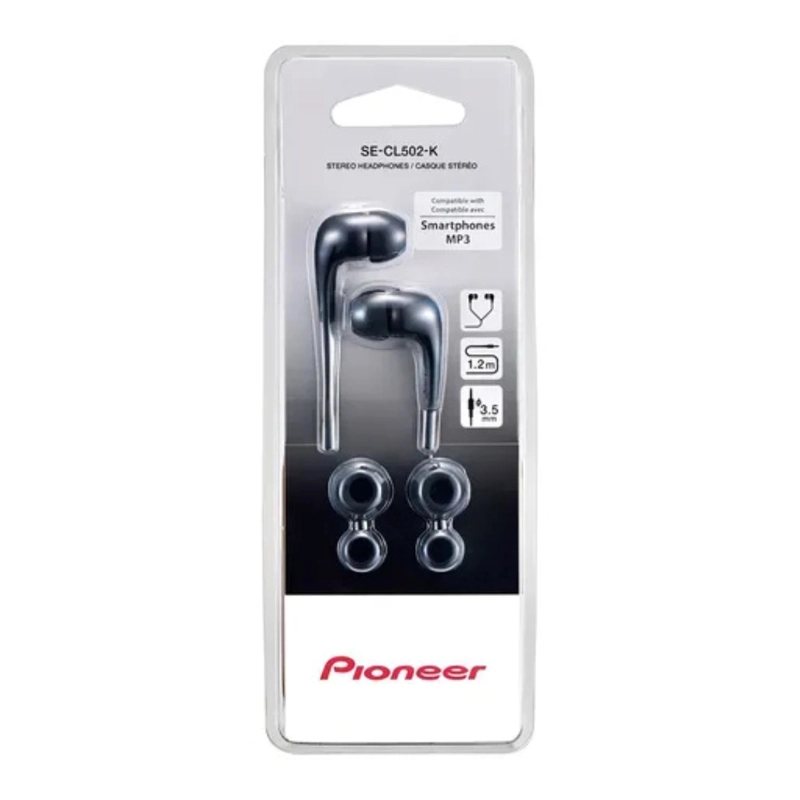 AUDIFONOS STEREO PIONEER SE-CL502-K NEGRO - 2