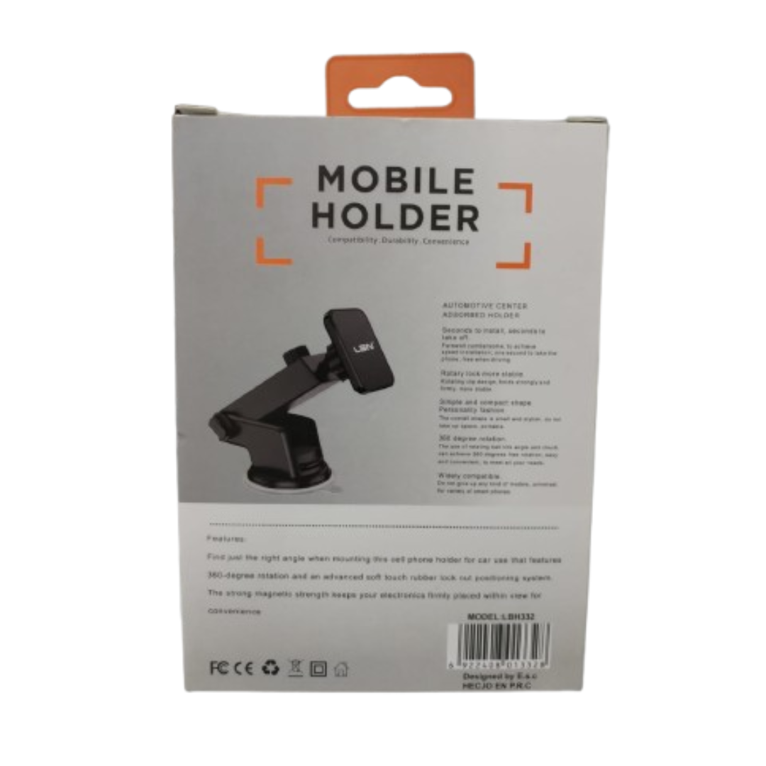 SOPORTE PORTA CELULAR PARA VEHICULOS LBN LBH332 EN COLOR NEGRO - 3