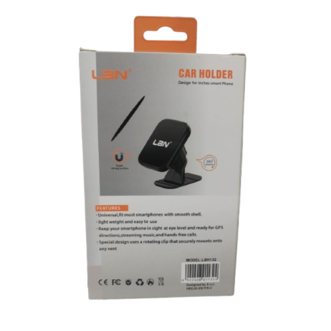 SOPORTE PORTA CELULAR PARA VEHICULOS LBN LBH132 EN COLOR NEGRO - 3