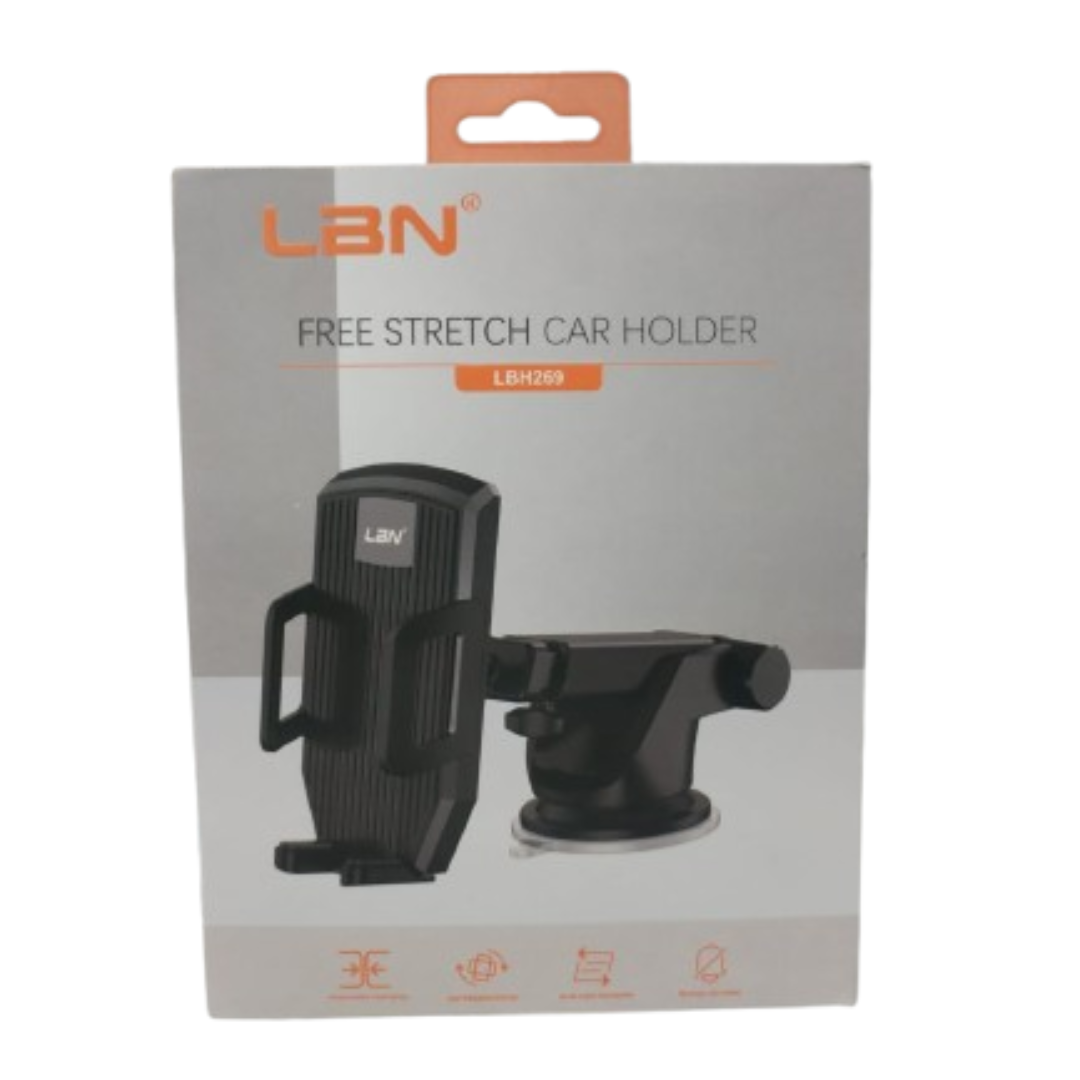 SOPORTE PORTA CELULAR PARA VEHICULOS LBN LBH269 EN COLOR NEGRO - 2