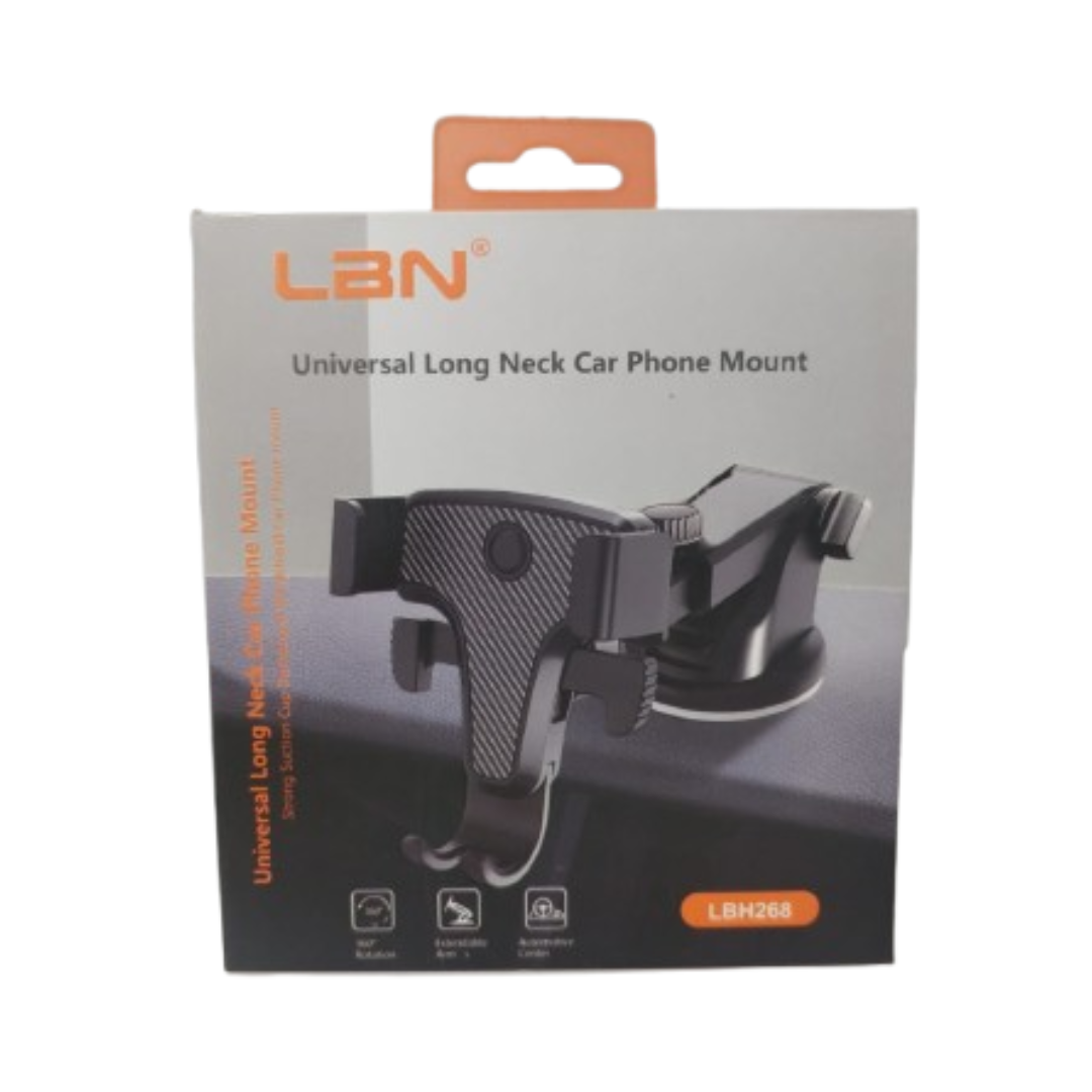 SOPORTE PORTA CELULAR PARA VEHICULOS LBN LBH268 EN COLOR NEGRO - 2