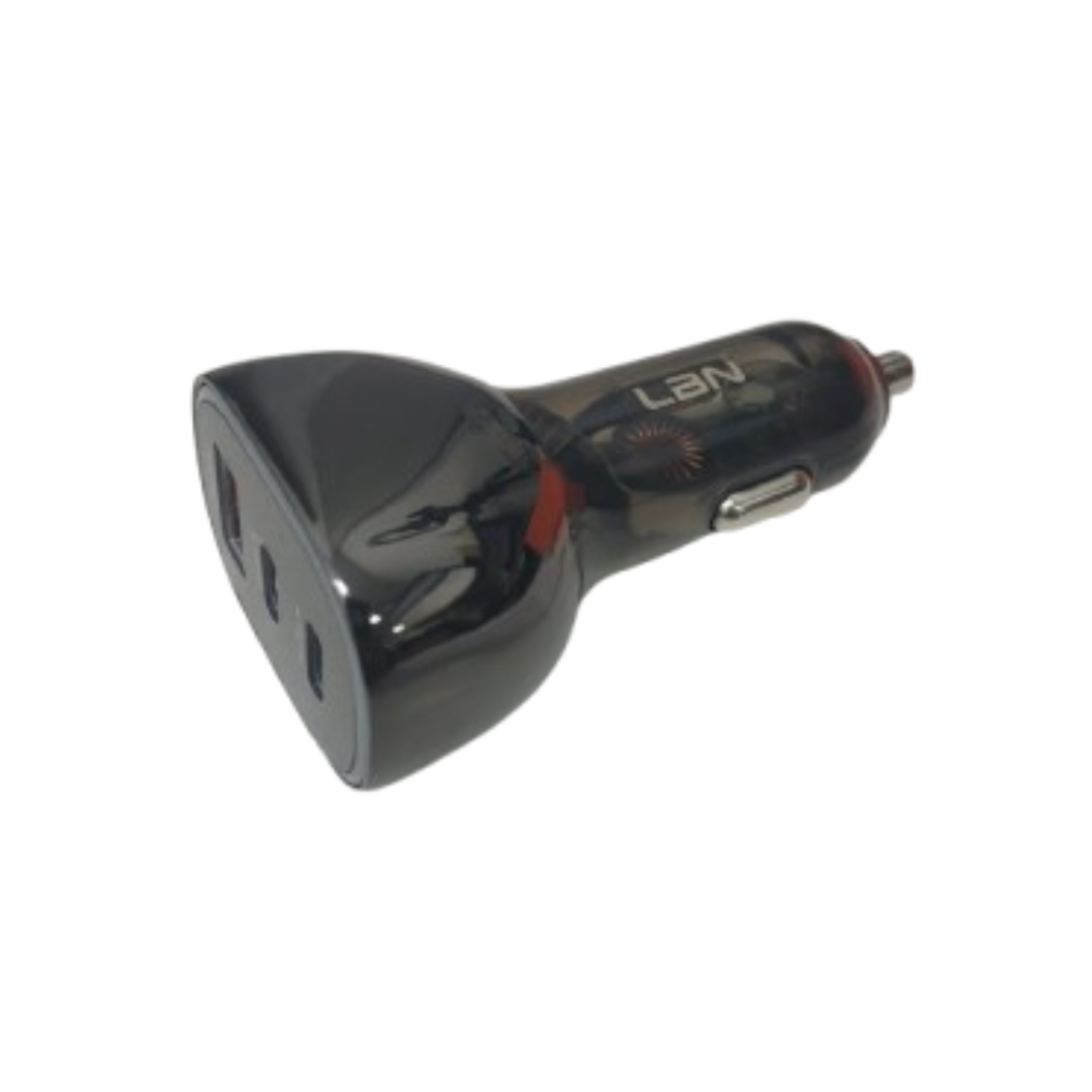 CARGADOR USB/TIPO-C PARA VEHICULOS LBN LBCC44 EN COLOR NEGRO - 3