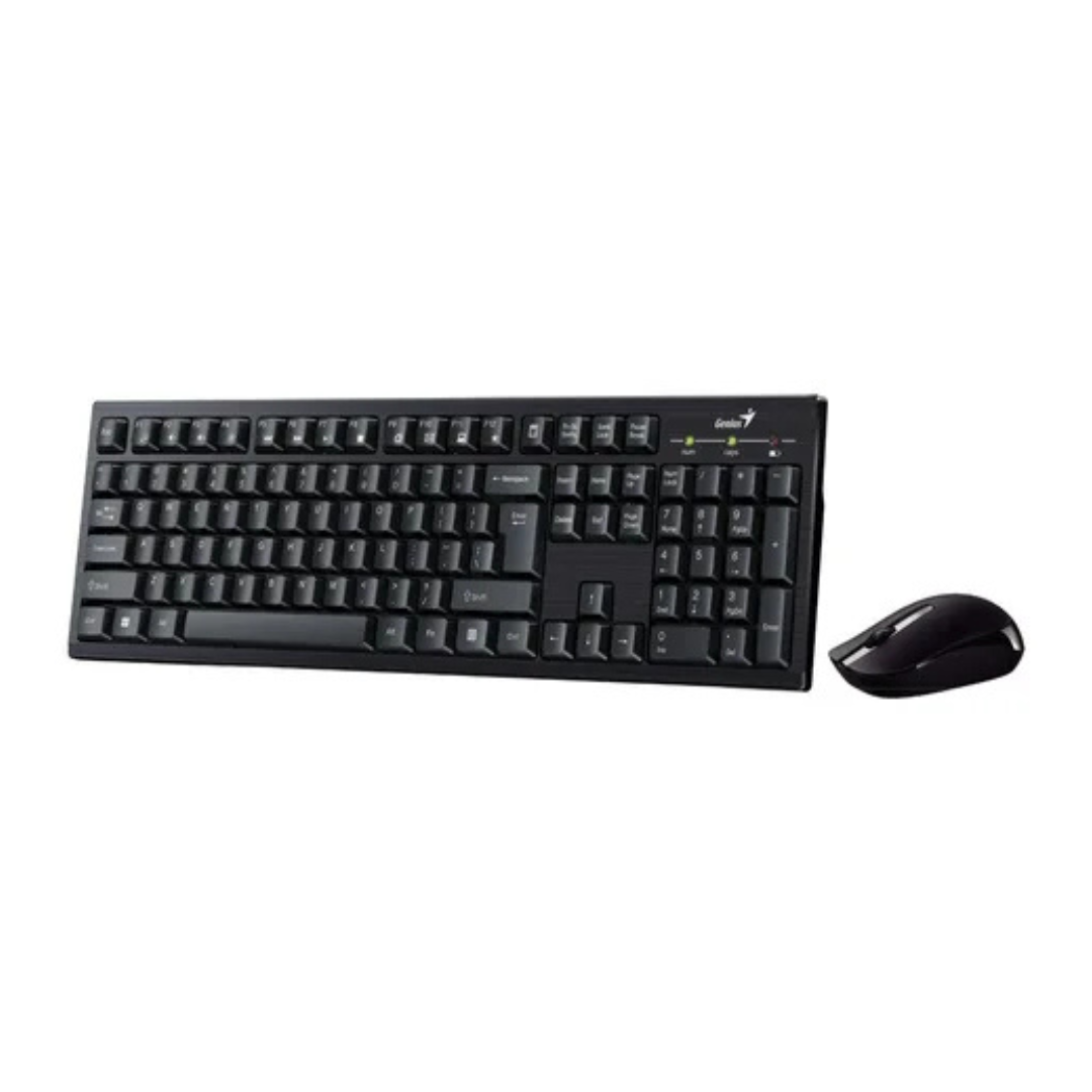 KIT INALAMBRICO TECLADO Y MOUSE GENIUS KM-8101 EN COLOR NEGRO - 1