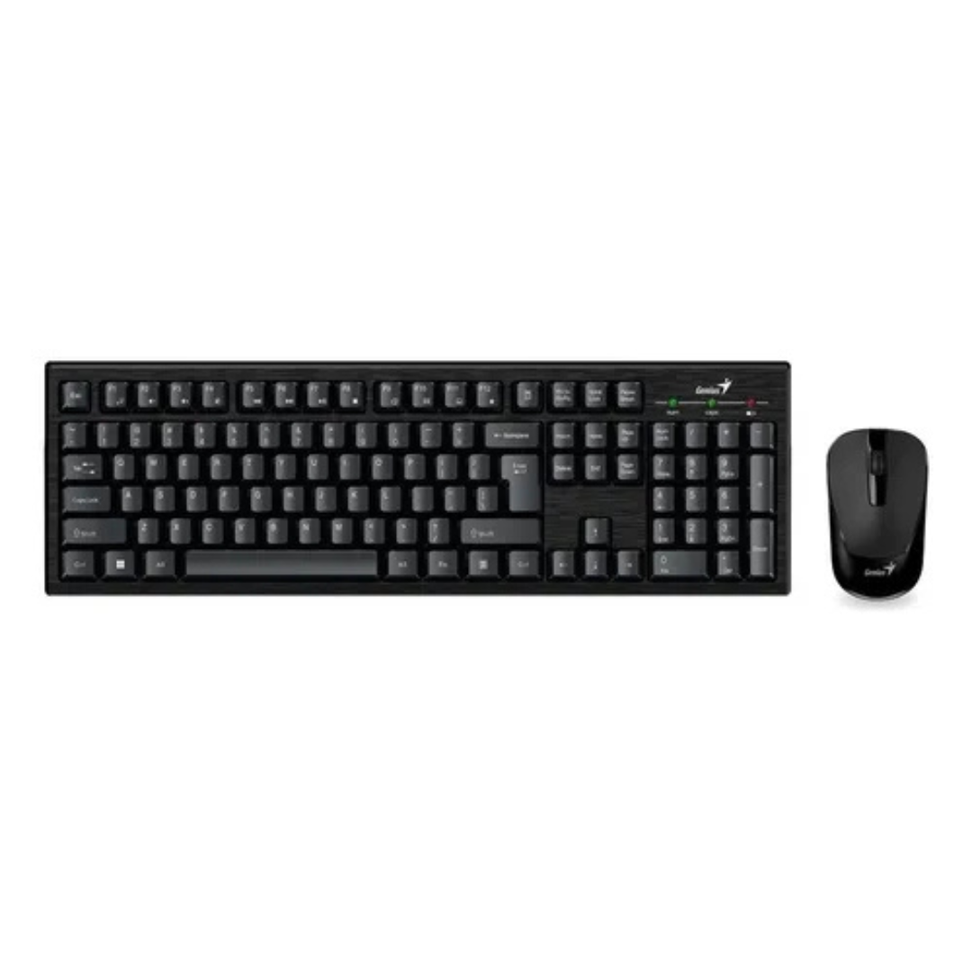 KIT INALAMBRICO TECLADO Y MOUSE GENIUS KM-8101 EN COLOR NEGRO - 2