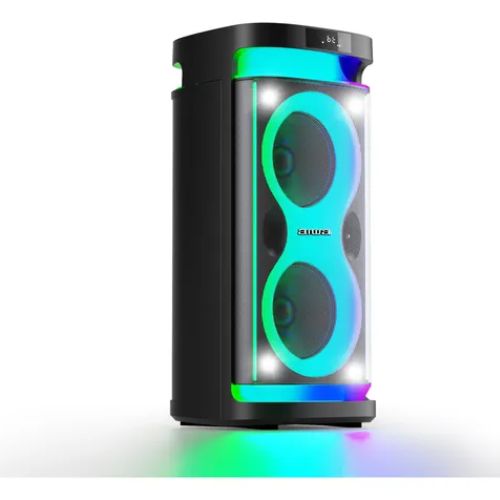 PARLANTE BLUETOOTH PORTATIL AIWA KARAOKE TWS LED AW-POH4D COLOR NEGRO - 4