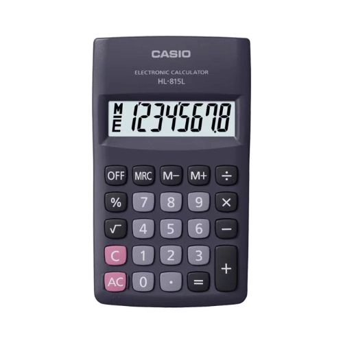 CALCULADORA DE BOLSILLO CASIO HL-815L EN COLOR NEGRO - 1