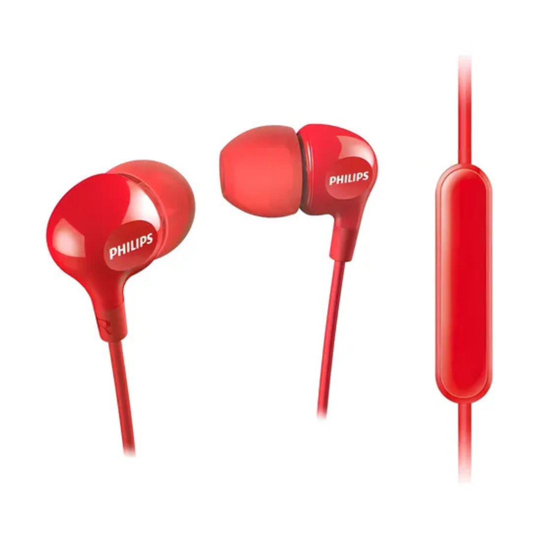 AUDIFONOS MANOS LIBRES PHILIPS UPBEAT SHE3555RD/00  EN COLOR ROJO - 1
