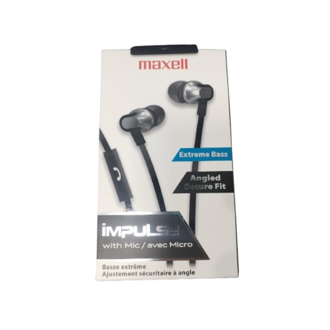 AUDIFONOS MANOS LIBRES MAXELL IMPULSE IEB-BLK EN COLOR NEGRO - 2
