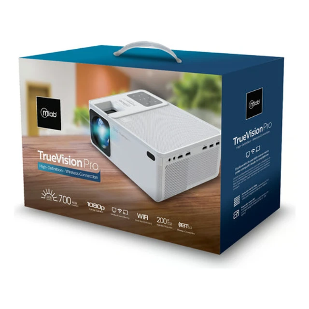 PROYECTOR INALAMBRICO MICROLAB TRUEVISION PRO WIFI 09398 EN COLOR BLANCO - 3