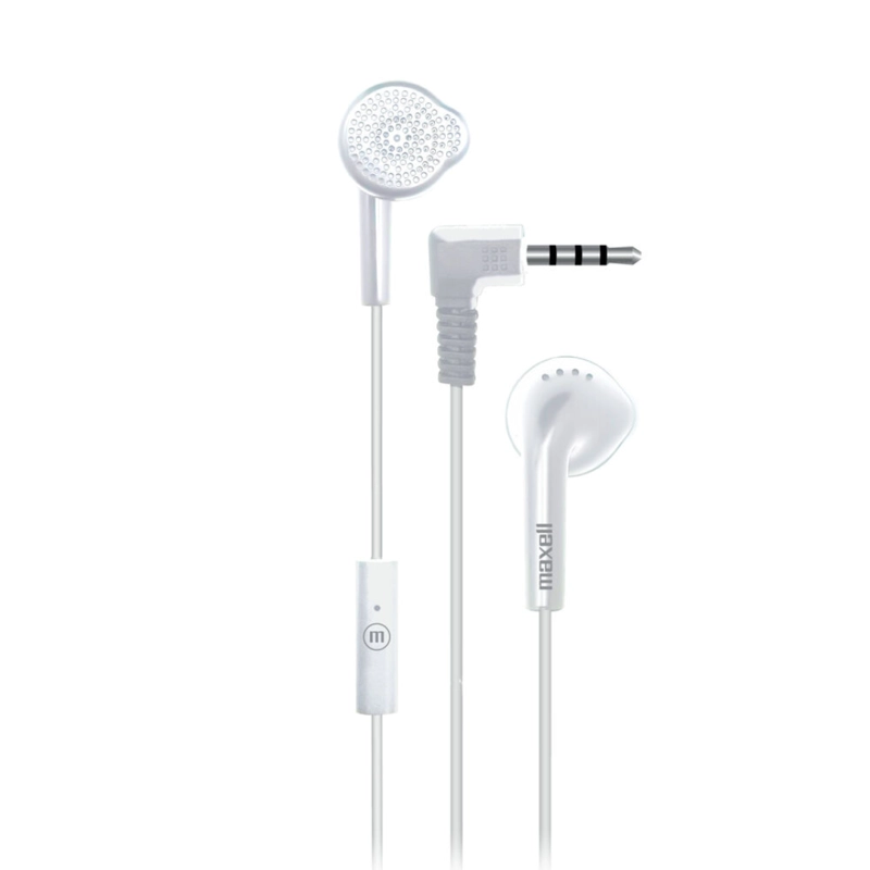 AUDIFONOS MANOS LIBRES MAXELL MAXBUDS EB-MIC  EN COLOR BLANCO - 1