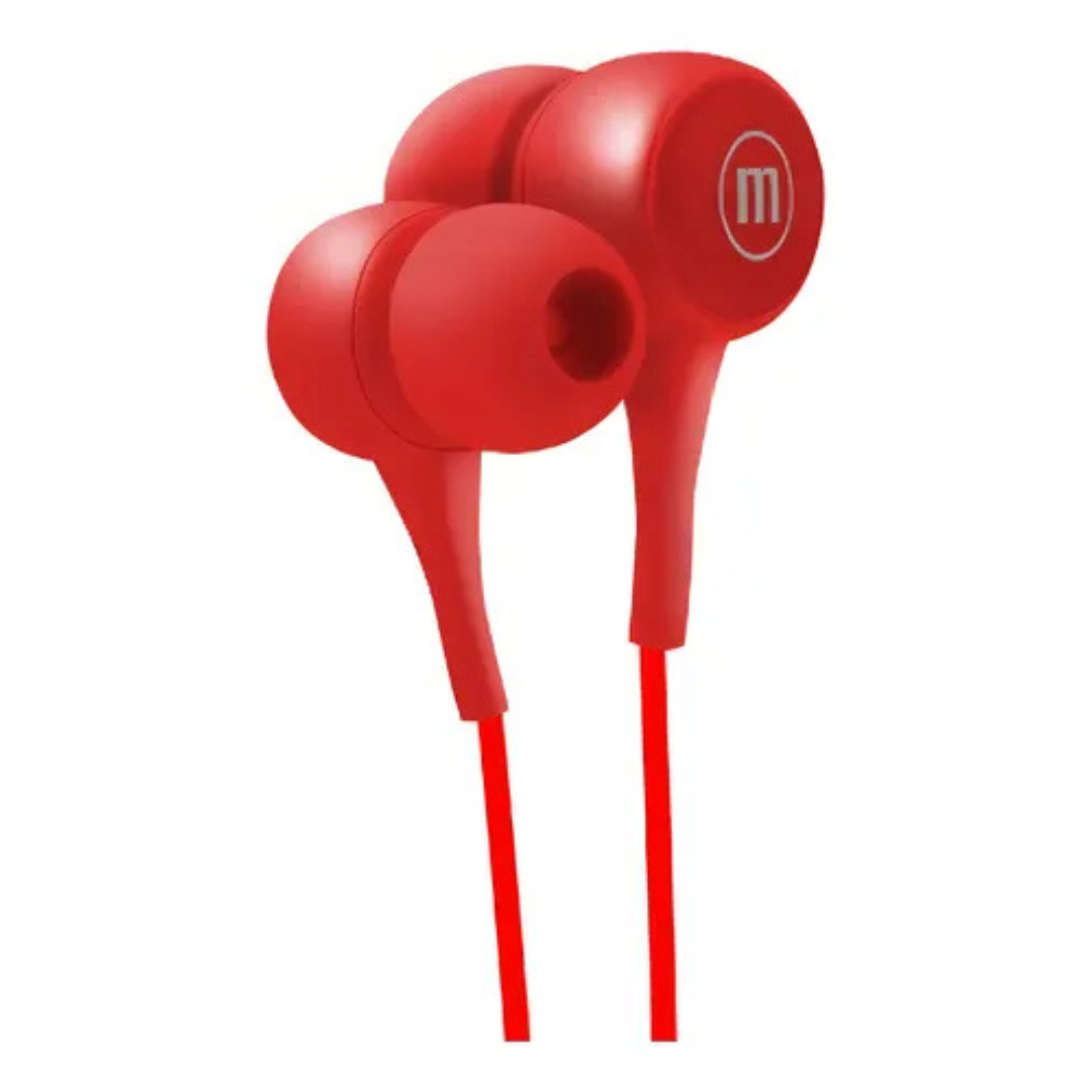 AUDIFONOS MANOS LIBRES MAXELL IN-POP EN COLOR ROJO - 2