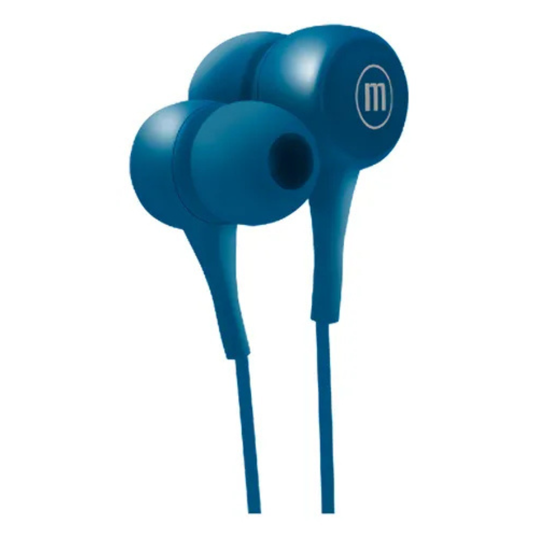 AUDIFONOS MANOS LIBRES MAXELL IN-POP AZUL - 2