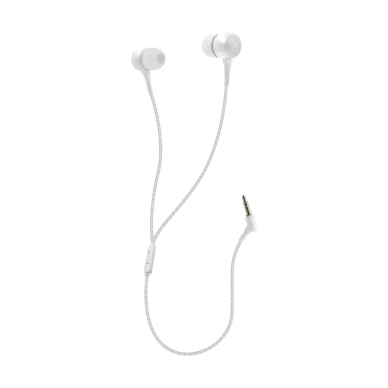 AUDIFONOS MANOS LIBRES MAXELL IN-POP EN COLOR BLANCO - 1