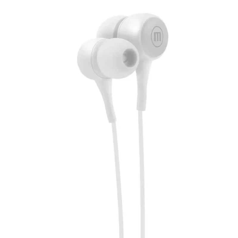 AUDIFONOS MANOS LIBRES MAXELL IN-POP EN COLOR BLANCO - 2