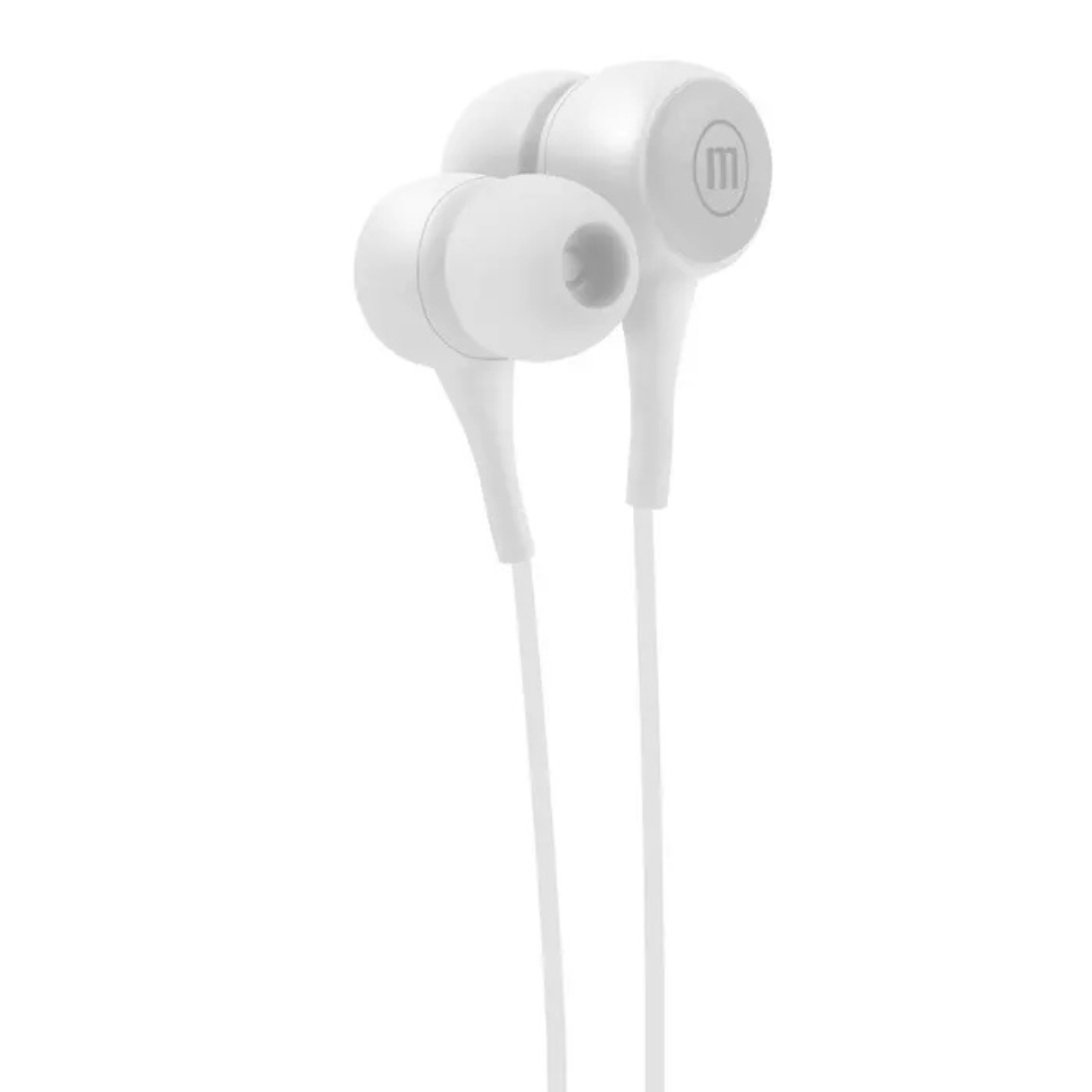 AUDIFONOS MANOS LIBRES MAXELL IN-POP EN COLOR BLANCO - 2