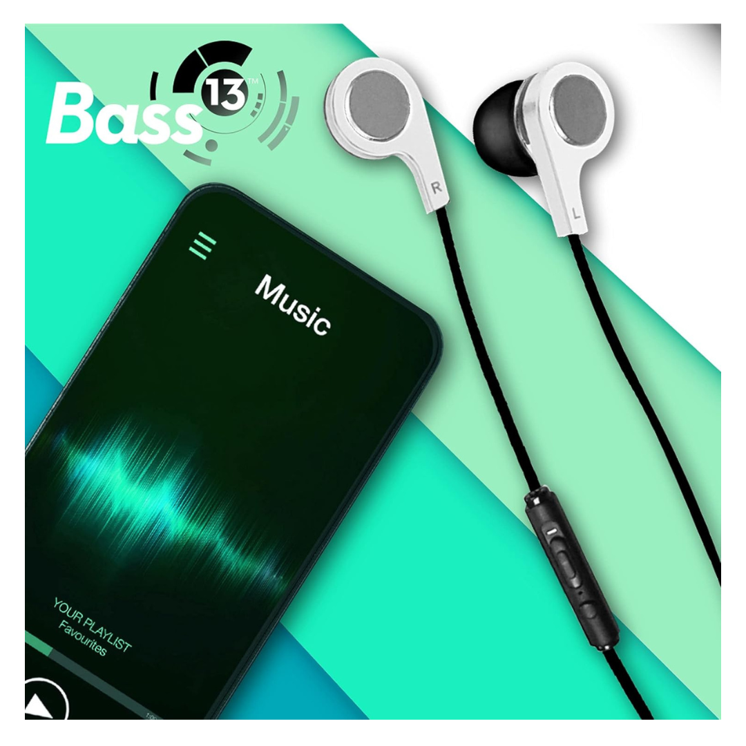 AUDIFONOS MANOS LIBRES MAXELL BASS13 B-13 EN COLOR BLANCO - 3
