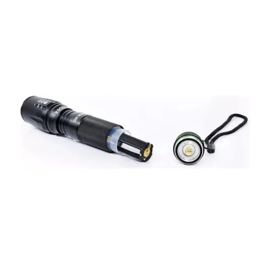 LINTERNA RECARGABLE CON ZOOM MRY7014 EN COLOR NEGRO CON CARGADOR - 3