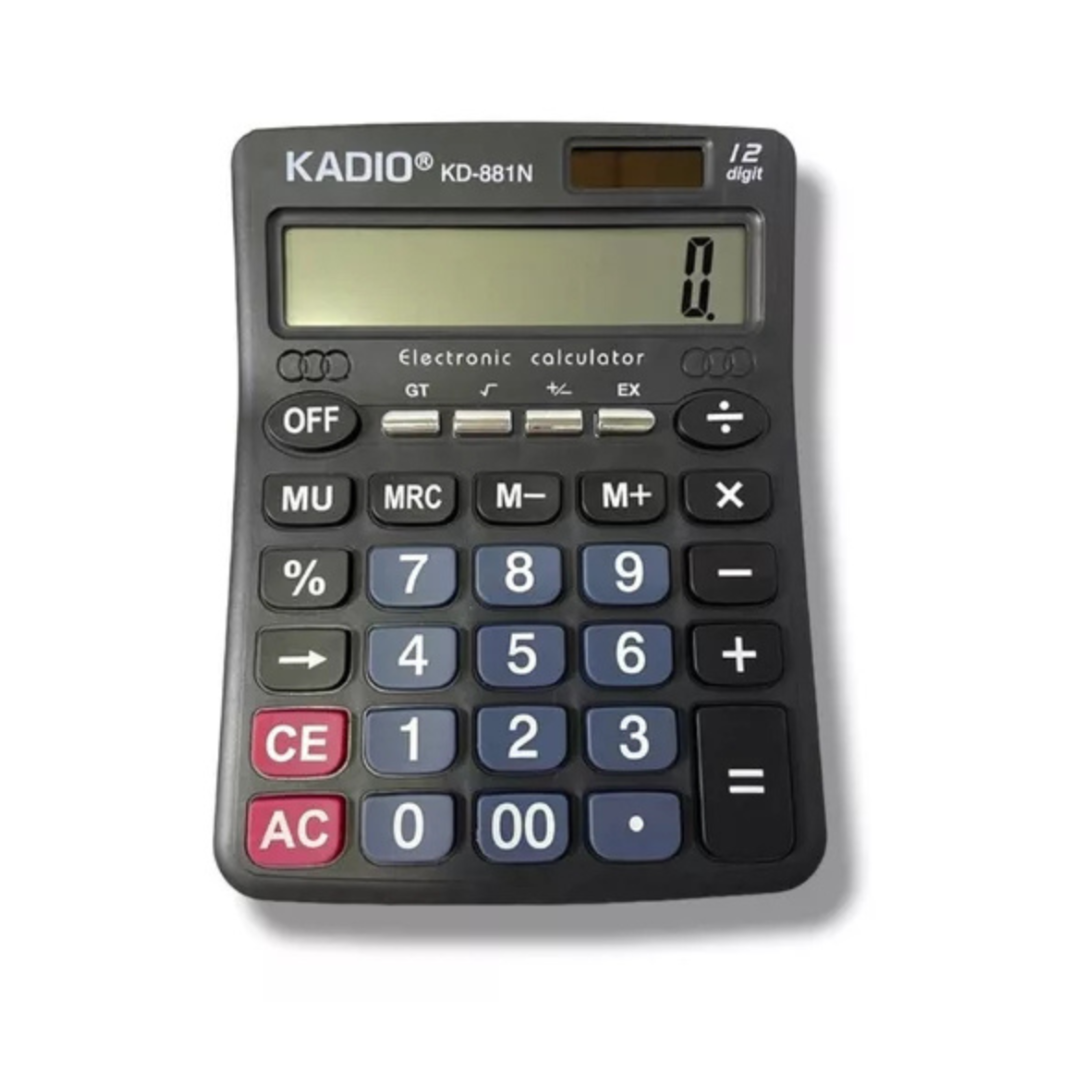 CALCULADORA ELECTRONICA KADIO KD-881N EN COLOR NEGRO - 3