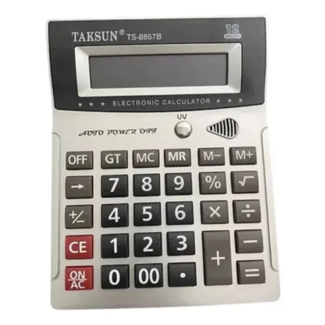 CALCULADORA ELECTRONICA TAKSUN TS-8857B GRIS - 2