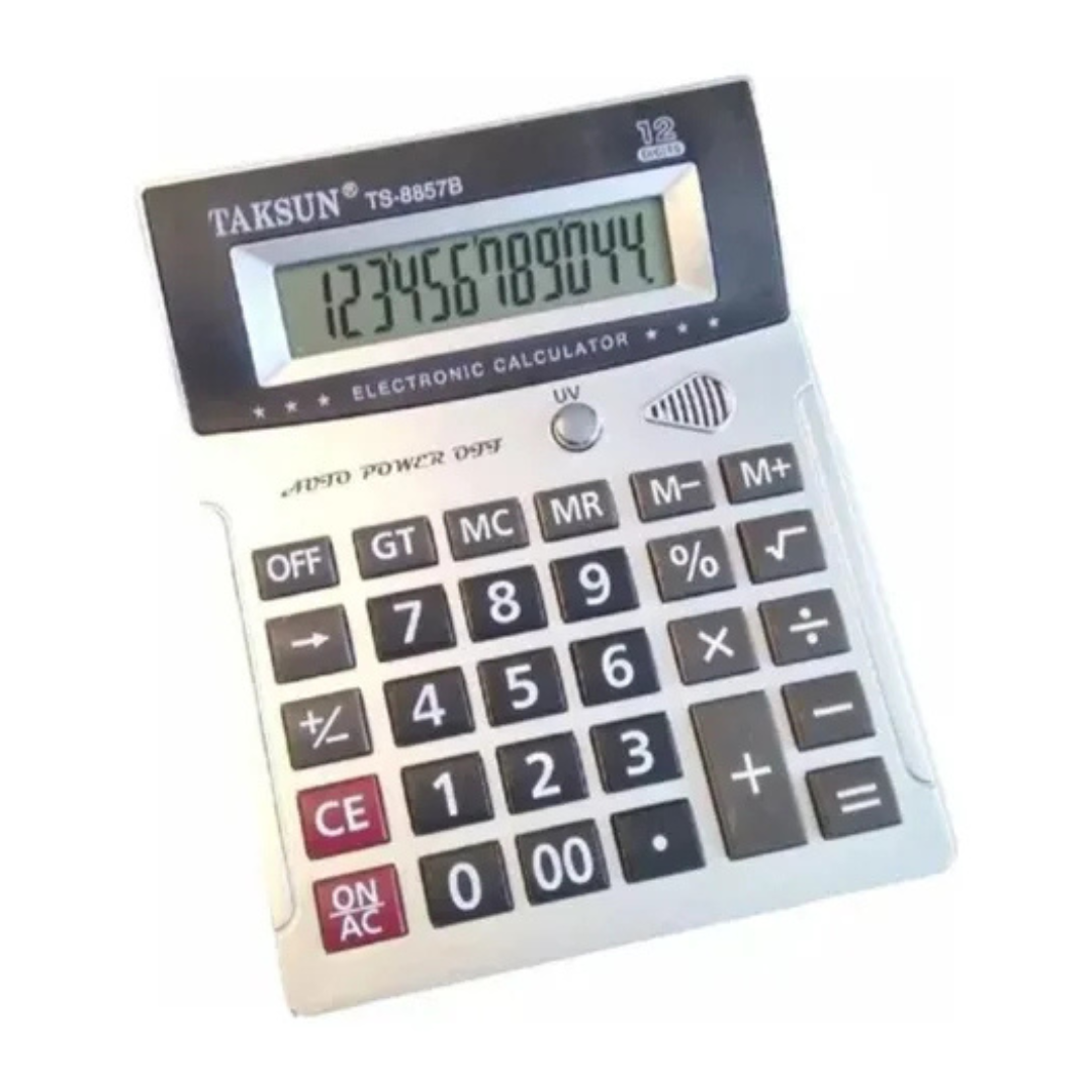 CALCULADORA ELECTRONICA TAKSUN TS-8857B GRIS - 3