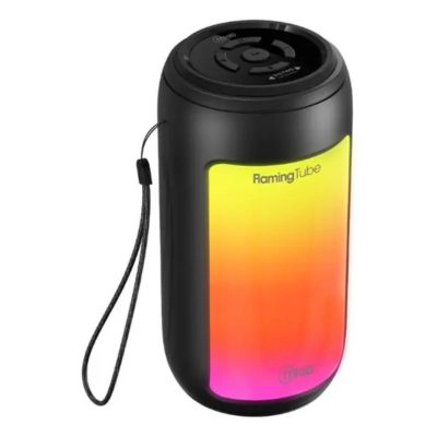 PARLANTE PORTATIL MICROLAB SPEAKER FLAMING TUBE BASS 09289 EN COLOR NEGRO - 2